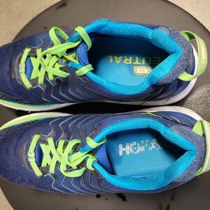 Hoka Blue and Green  Mens Size 8. Clifton 4. Great Condition.